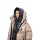 Geaca ALPHASTYLE, Kudu Double Hood Down Jacket, Crem - MAFP3035KHA