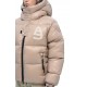 Geaca ALPHASTYLE, Kudu Double Hood Down Jacket, Crem - MAFP3035KHA