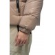 Geaca ALPHASTYLE, Kudu Double Hood Down Jacket, Crem - MAFP3035KHA