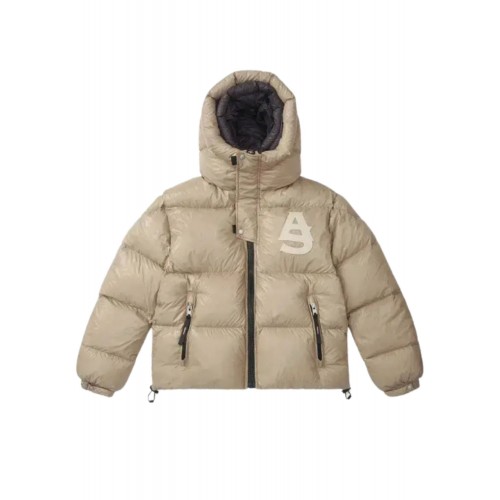 Geaca ALPHASTYLE, Kudu Double Hood Down Jacket, Crem