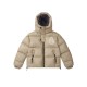Geaca ALPHASTYLE, Kudu Double Hood Down Jacket, Crem - MAFP3035KHA