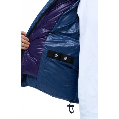 Geaca ALPHASTYLE, Kudu Double Hood Down Jacket, Albastru