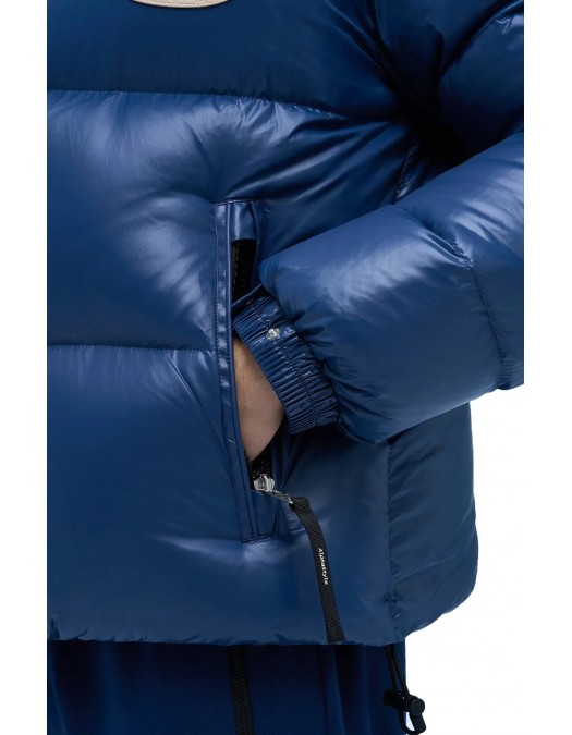 Geaca ALPHASTYLE, Kudu Double Hood Down Jacket, Albastru - MAFP3035NVY