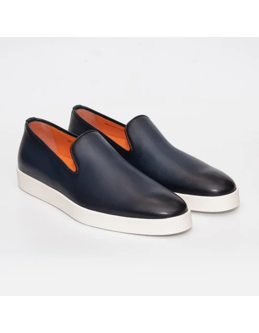Pantofi Santoni, Slip-On, Navy Blue - MGAI17179PANBCLUB42 Pantofi Santoni, Slip-On, Navy Blue - MGAI17179PANBCLUB42