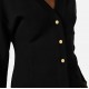 Cardigan ELISABETTA FRANCHI, Logo insert on back, Negru - MK69Q61E2110