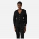 Cardigan ELISABETTA FRANCHI, Logo insert on back, Negru - MK69Q61E2110