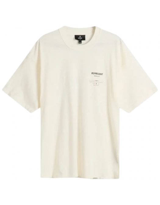 Tricou Represent Revere Manor,Aged White, Oversized fit - MLM10028627