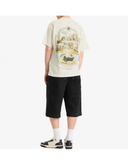 Tricou Represent Revere Manor,Aged White, Oversized fit - MLM10028627