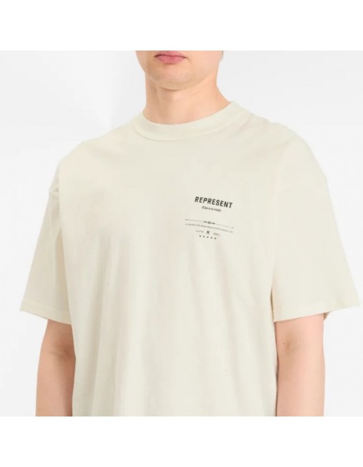 Tricou Represent Revere Manor,Aged White, Oversized fit - MLM10028627