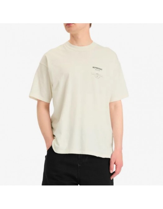 Tricou Represent Revere Manor,Aged White, Oversized fit - MLM10028627