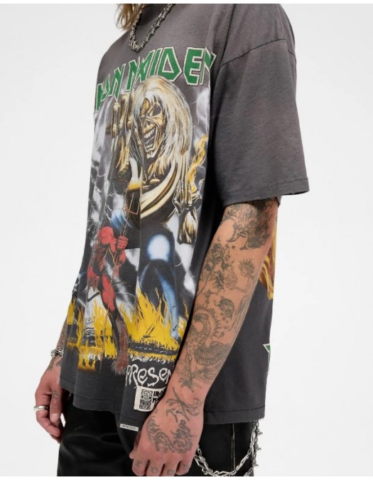 TRICOU REPRESENT X Iron Maiden Number Of Beast T-Shirt,Oversized Fit - MLM10058346 TRICOU REPRESENT X Iron Maiden Number Of Beast T-Shirt,Oversized Fit - MLM10058346