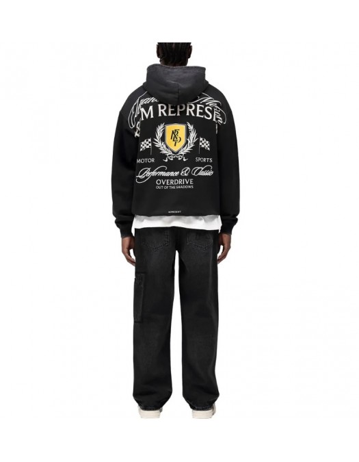 Hanorac REPRESENT, Crest Black Hoodie - MLM4106706 Hanorac REPRESENT, Crest Black Hoodie - MLM4106706