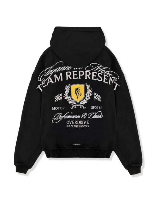Hanorac REPRESENT, Crest Black Hoodie - MLM4106706 Hanorac REPRESENT, Crest Black Hoodie - MLM4106706