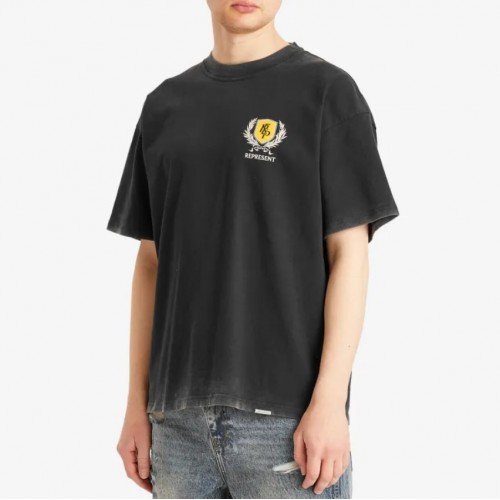Tricou REPRESENT,Crest T-Shirt, Vintage Black,Oversized Fit Tricou REPRESENT,Crest T-Shirt, Vintage Black,Oversized Fit