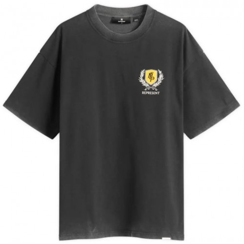 Tricou REPRESENT,Crest T-Shirt, Vintage Black,Oversized Fit