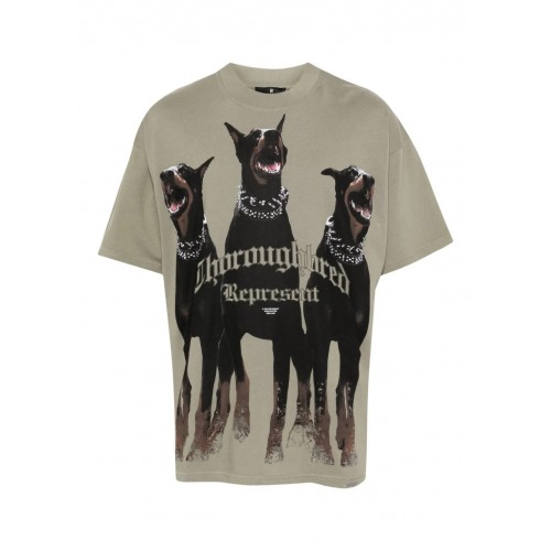TRICOU REPRESENT,Thoroughbred T-shirt, Kaki TRICOU REPRESENT,Thoroughbred T-shirt, Kaki