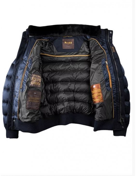 Geaca MOORER, Boomer, Wool, Bleumarin - MOUGI100177TEPACOSL