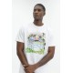 Tricou CASABLANCA, White Volcano Printed T-shirt - MSP26JTS00122EXBCVOLCANO