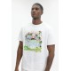 Tricou CASABLANCA, White Volcano Printed T-shirt - MSP26JTS00122EXBCVOLCANO