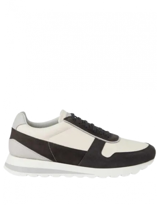 Sneakers BRUNELLO CUCINELLI, Panelled Detail, Low Top,Black - MZUESLA289CPA80