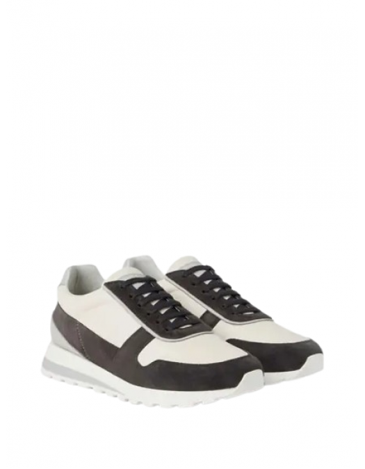 Sneakers BRUNELLO CUCINELLI, Panelled Detail, Low Top,Black - MZUESLA289CPA80