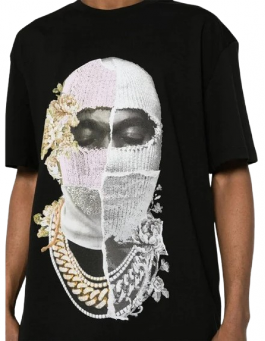 Tricou Ih Nom Uh Nit, Newspaper Mask, Black - NUW25268009 Tricou Ih Nom Uh Nit, Newspaper Mask, Black - NUW25268009