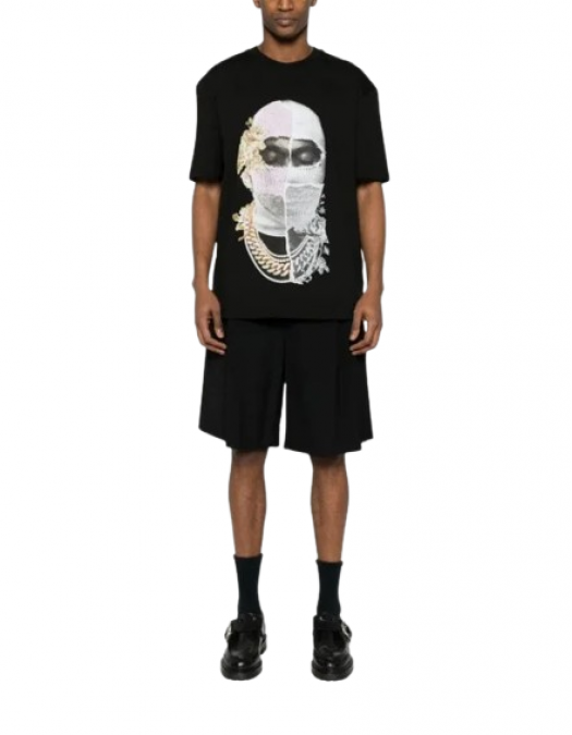 Tricou Ih Nom Uh Nit, Newspaper Mask, Black - NUW25268009 Tricou Ih Nom Uh Nit, Newspaper Mask, Black - NUW25268009