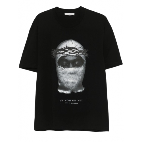 Tricou IH NOM UH NIT, Mask Print, Crown of Thorns Black