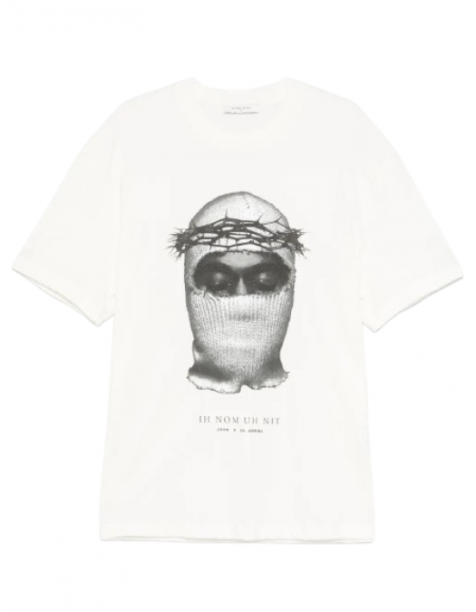 Tricou IH NOM UH NIT, Mask Print,White - NUW25246081 Tricou IH NOM UH NIT, Mask Print,White - NUW25246081