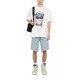 Tricou IH NOM UH NIT, Mask Print,White - NUW25246081 Tricou IH NOM UH NIT, Mask Print,White - NUW25246081