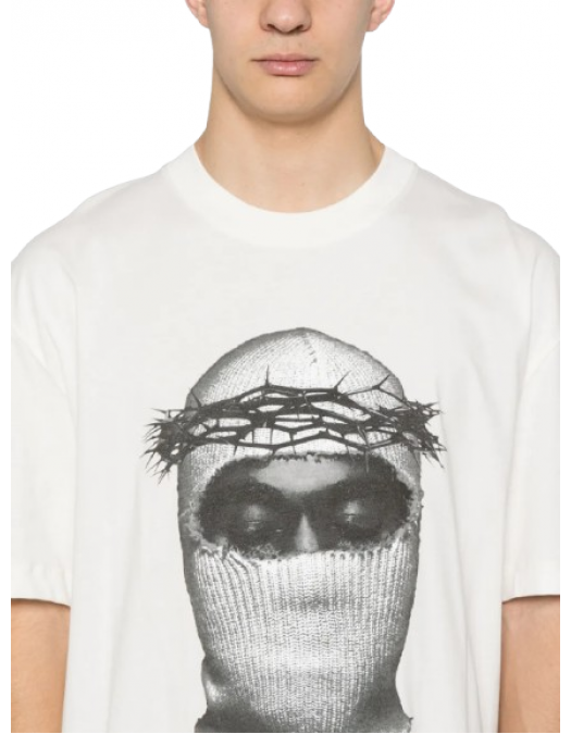 Tricou IH NOM UH NIT, Mask Print,White - NUW25246081 Tricou IH NOM UH NIT, Mask Print,White - NUW25246081