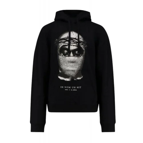 HANORAC IH NOM UH NIT, Corona Mask print on the front, Negru