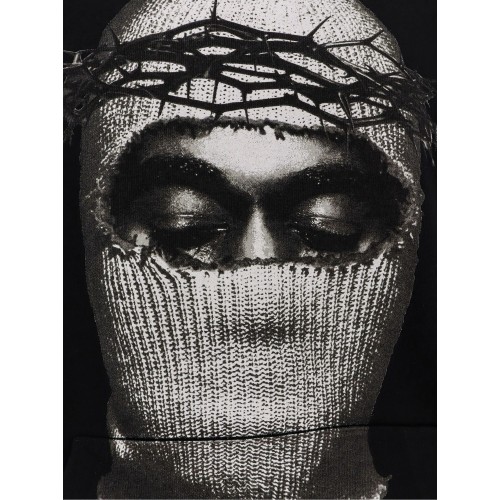 HANORAC IH NOM UH NIT, Corona Mask print on the front, Negru