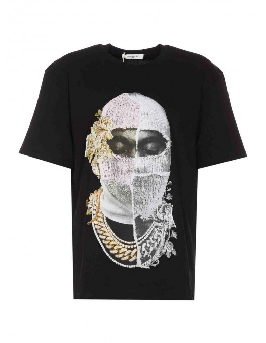 Tricou Ih Nom Uh Nit, Newspaper Mask, Black - NUW25268009 Tricou Ih Nom Uh Nit, Newspaper Mask, Black - NUW25268009