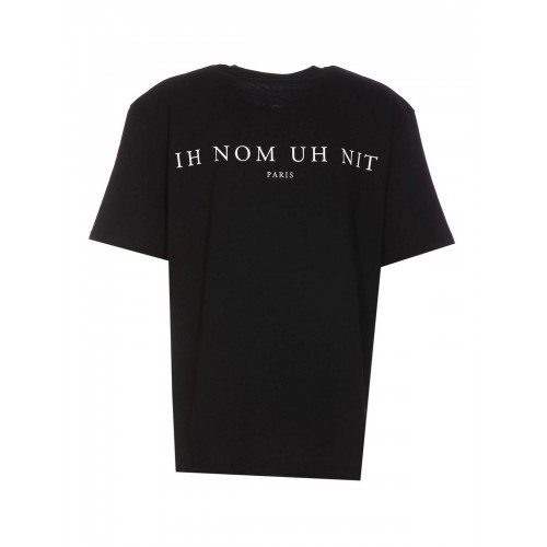 Tricou Ih Nom Uh Nit, Newspaper Mask, Black Tricou Ih Nom Uh Nit, Newspaper Mask, Black