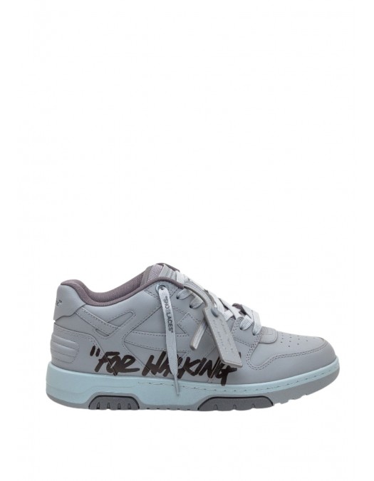 SNEAKERS OFF WHITE, Out Of Office, Electric Blue Details, Grey - OMIA189F24LEA0060910