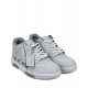 SNEAKERS OFF WHITE, Out Of Office, Electric Blue Details, Grey - OMIA189F24LEA0060910