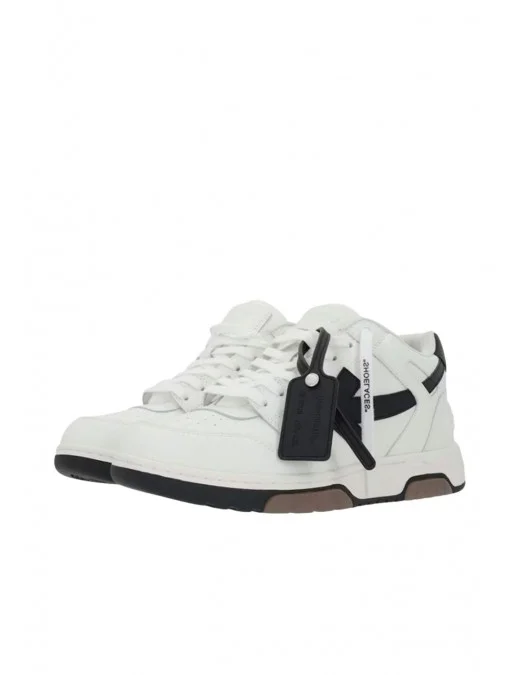 SNEAKERS OFF WHITE, Out Of Office, Alb Negru - OWIA259C99LEA0030110