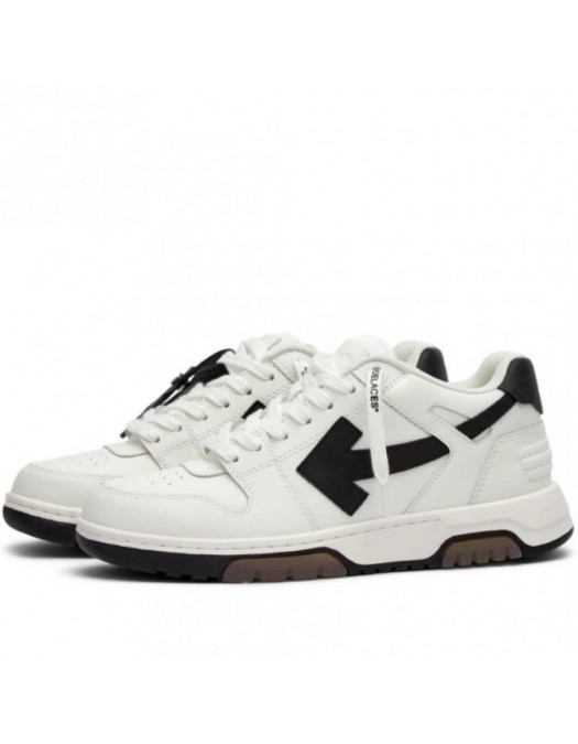 SNEAKERS OFF WHITE, Out Of Office, Alb Negru - OWIA259C99LEA0030110