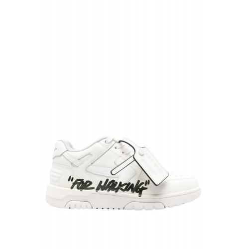 SNEAKERS OFF WHITE,  Out Of Office, Contur Negru, Alb