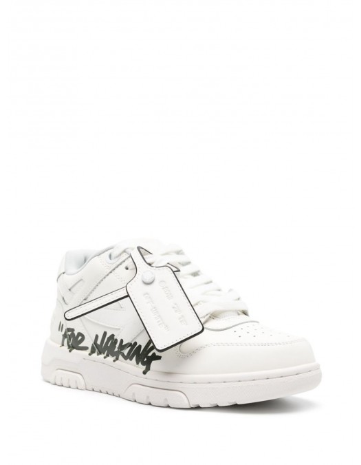 SNEAKERS OFF WHITE,  Out Of Office, Contur Negru, Alb - OWIA259C99LEA0110110