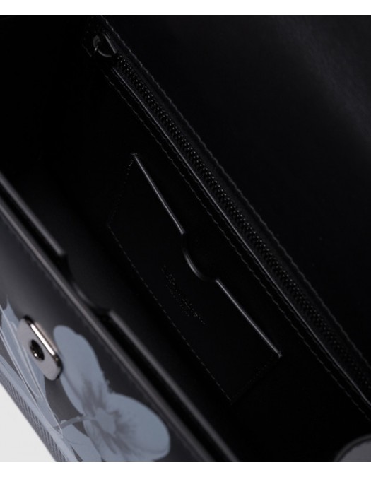 Geanta OFF WHITE, Jitney 1.4 black leather bag with X-ray print, Negru - OWNP050S24LEA0041001