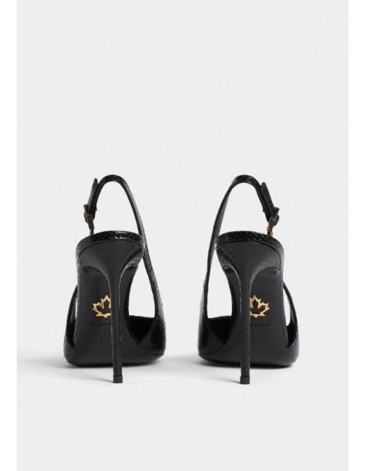 Pantofi DSQUARED2, Evening Slingback, Negru