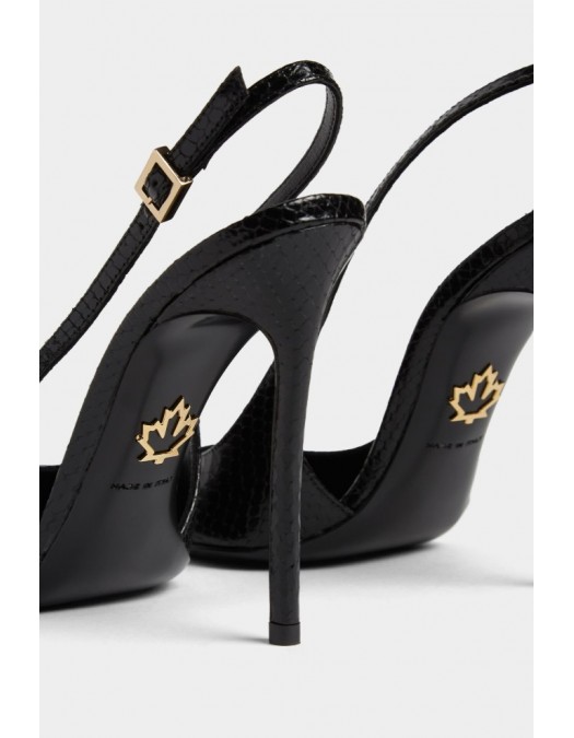 Pantofi DSQUARED2, Evening Slingback, Negru