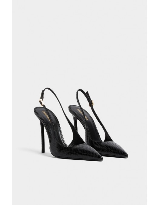 Pantofi DSQUARED2, Evening Slingback, Negru