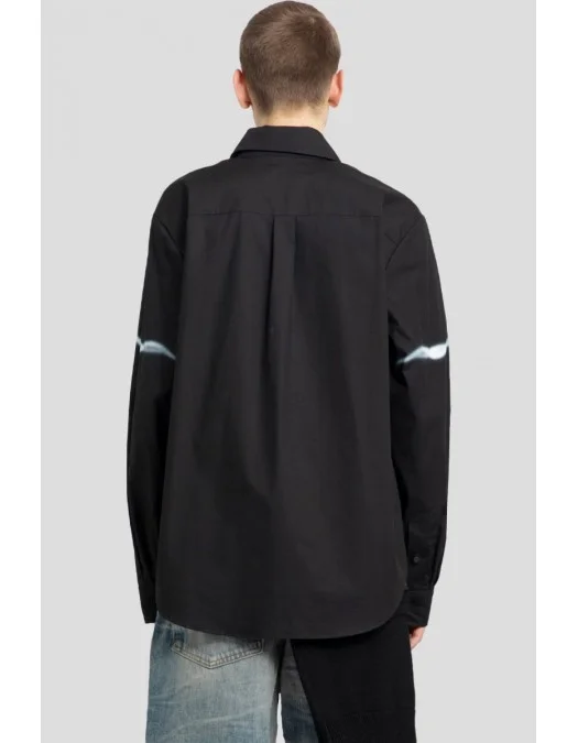 Camasa AMIRI, Smoke Print, Negru - PS24MSL008BLACK Camasa AMIRI, Smoke Print, Negru - PS24MSL008BLACK