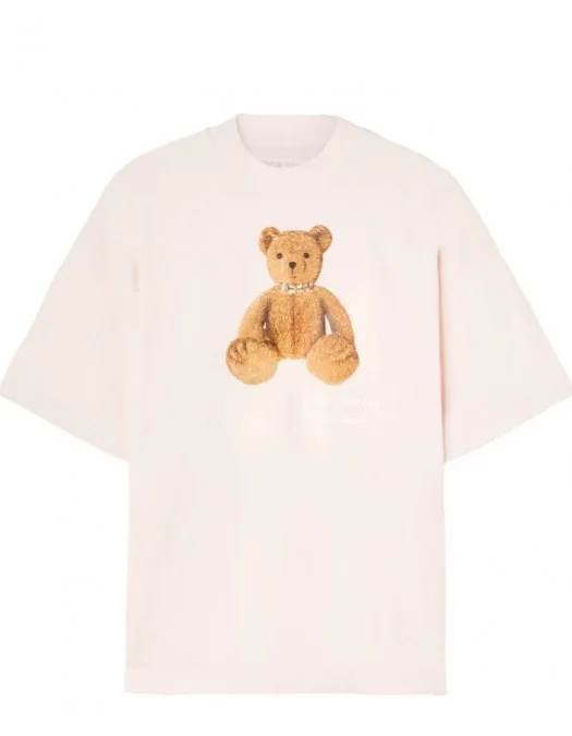 Tricou PALM ANGELS, Bear in Mind, Soft Pink - PWAA017S25JER0043C60 Tricou PALM ANGELS, Bear in Mind, Soft Pink - PWAA017S25JER0043C60