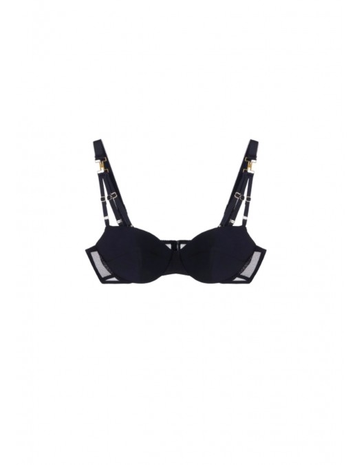 Sutien ELISABETTA FRANCHI, Jersey and tulle, Black - RG00361E2110