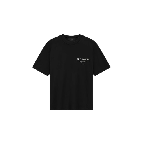 Tricou REDHOUSE, Atelier 307, Black, Regular Fit Tricou REDHOUSE, Atelier 307, Black, Regular Fit