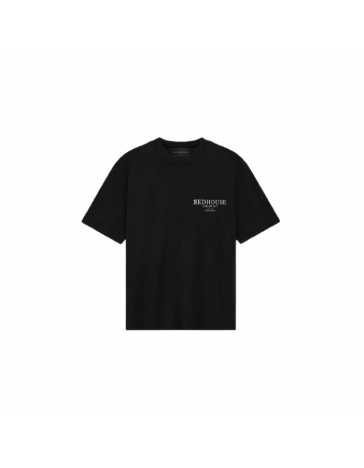 Tricou REDHOUSE, Atelier 307, Black - RHTS243 Tricou REDHOUSE, Atelier 307, Black - RHTS243